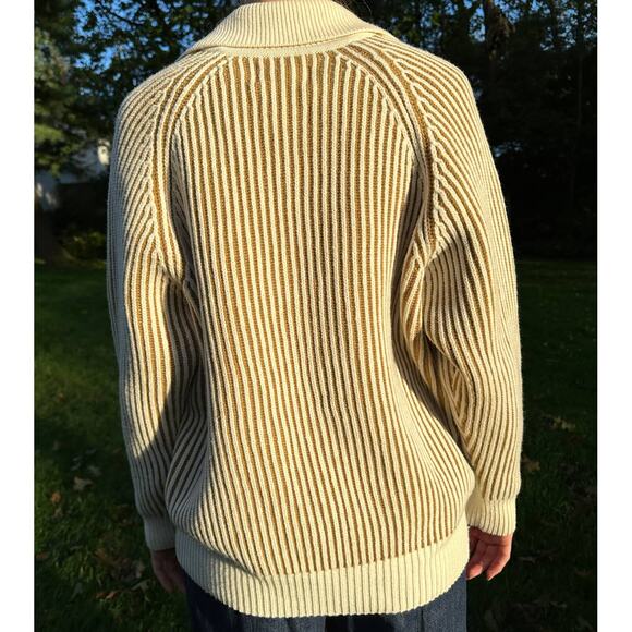 Mara Hoffman Size XS Juliana Sweater Cream & Raw Sienna Climate Beneficial Wool - Picture 6 of 16